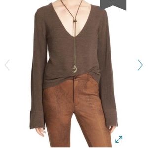 Free people bell sleeve sweater